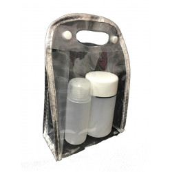 Transparent Zipper Cosmetic Bag (10pcs/pkt)